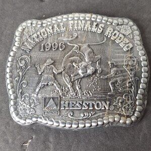 1996 HESSTON NFR National Finals Rodeo Belt Buckle NOS NEW